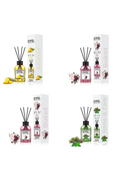 Eyfel Set 4 Eyfel: 1x Ananas, 2x Bouquet, 1x Pin si menta