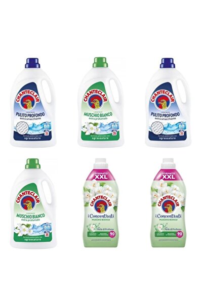 Chanteclair Set 6 Chanteclair: 2x Depth Detergent, 2x White Musk Detergent, 2...