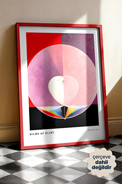 Persona Istanbul Hilma af Klint "The Dove, No. 2" - Soyut Sanat Posteri (Çerç...