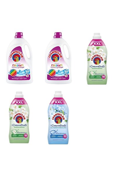 Chanteclair Set 5 Chanteclair: 2x Color Detergent, 2x White Musk Balm, 1x Mar...