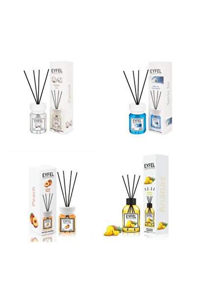 Eyfel Set 4 Eyfel: 1x Bumbac, 1x Cool water, 1x Piersica, 1x Ananas