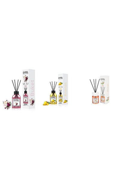 Eyfel Set 3 Eyfel: 1x Bouquet, 1x Ananas, 1x Acacia