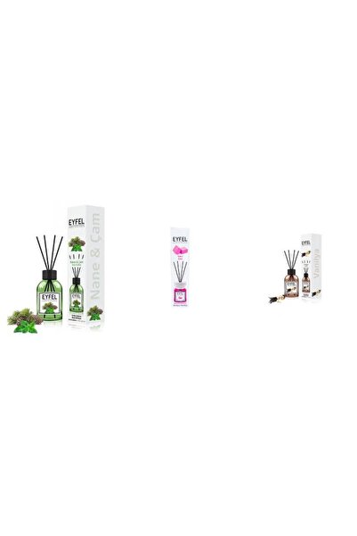 Eyfel Set 3 Eyfel: 1x Pin si menta, 1x Bubble gum, 1x Vanilie