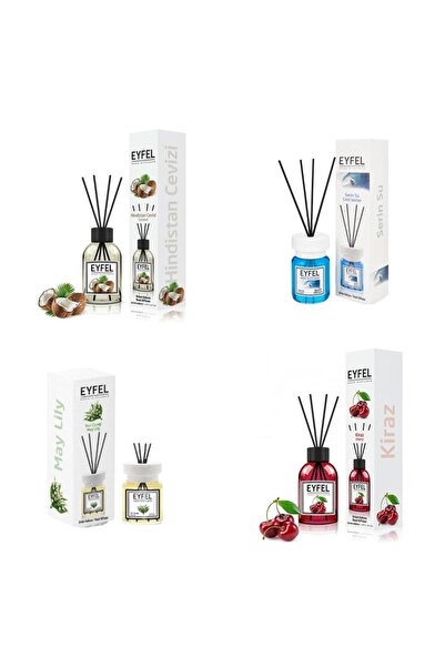 Eyfel Set 4 Eyfel: 1x Nuca de cocos, 1x Cool water, 1x Lacramioare, 1x Cirese