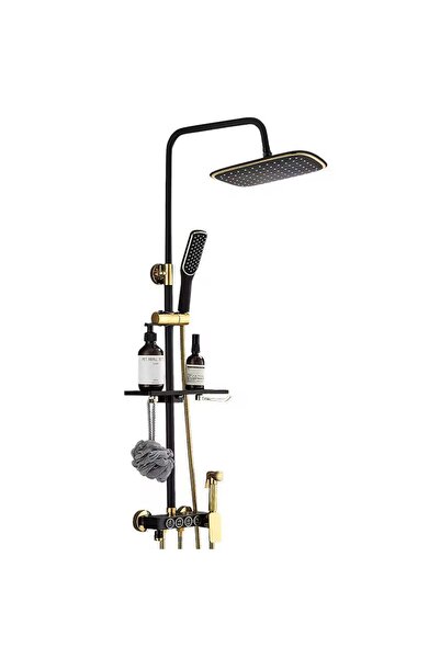 Smart Στήλη Ντους, Σετ Ντους με 4 Λειτουργίες και Τηλέφωνο Ντους με Εφέ Βροχή...