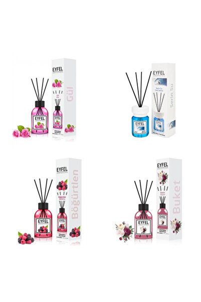 Eyfel Set 4 Eyfel: 1x Trandafir, 1x Cool water, 1x Fructe de padure, 1x Bouquet