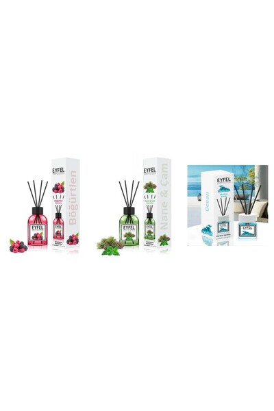 Eyfel Set 3 Eyfel: 1x Fructe de padure, 1x Pin si menta, 1x Ocean