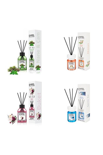 Eyfel Set 4 Eyfel: 1x Pin si menta, 1x Acacia, 1x Bouquet, 1x Cool water