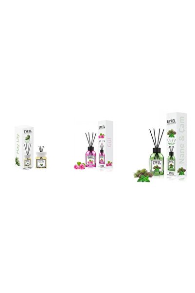 Eyfel Set 3 Eyfel: 1x Lacramioare, 1x Trandafir, 1x Pin si menta