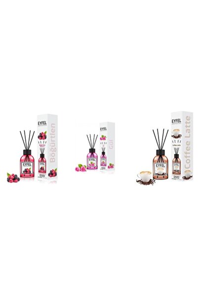 Eyfel Set 3 Eyfel: 1x Fructe de padure, 1x Trandafir, 1x Cafea