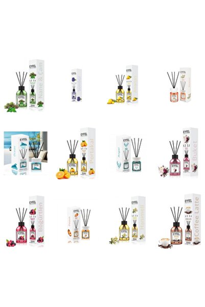 Eyfel Set 12 Eyfel: 1x Pin si menta, 1x Zambile, 1x Ananas, 1x Acacia, 1x Oce...