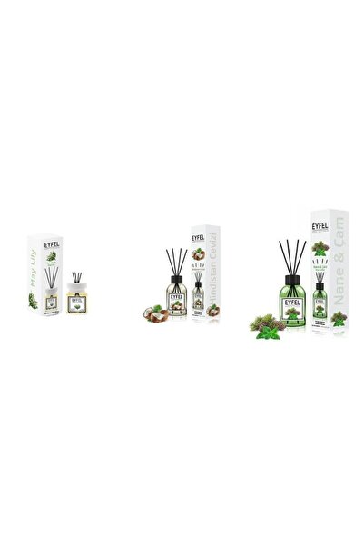 Eyfel Set 3 Eyfel: 1x Lacramioare, 1x Nuca de cocos, 1x Pin si menta