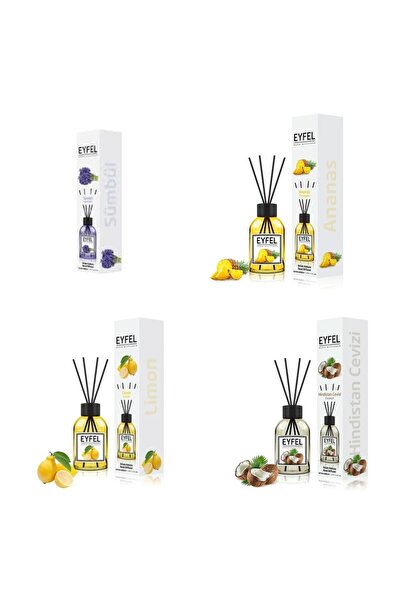 Eyfel Set 4 Eyfel: 1x Zambile, 1x Ananas, 1x Lamaie, 1x Nuca de cocos