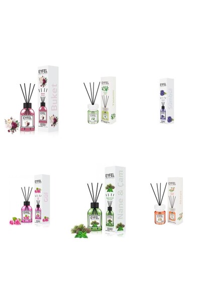 Eyfel Set 6 Eyfel: 1x Bouquet, 1x Iasomie, 1x Zambile, 1x Trandafir, 1x Pin s...