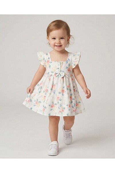 Egelite Κοριτσίστικο καλοκαιρινό φόρεμα με λουλουδάτο σχέδιο και τιράντες, γι...