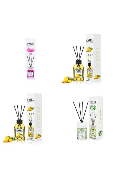 Eyfel Set 4 Eyfel: 1x Bubble gum, 2x Ananas, 1x Iasomie