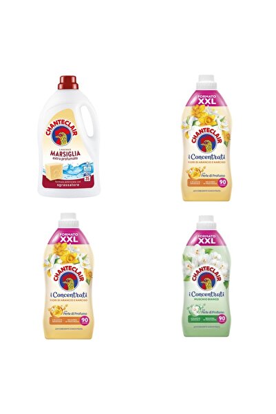 Chanteclair Set 4 Chanteclair: 1x Marseille Detergent, 2x Orange Conditioner,...