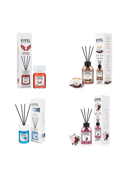 Eyfel Set 4 Eyfel: 1x Red dragon, 1x Cafea, 1x Cool water, 1x Bouquet