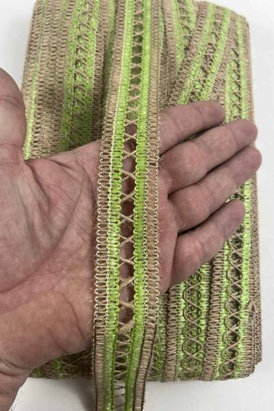 Hobigram Pistachio Green Ise Jute Straw Ribbon Decorative Ribbon 10 Meters Pa...