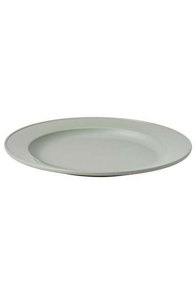 IKEA SIMKRABBA Plate, plastic/green-grey, 27 cm