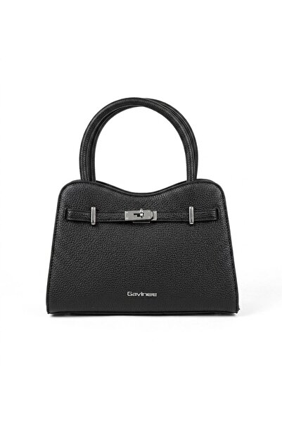 silora Women's Leather Handbag Classic Design with Metal Lock