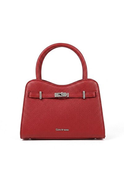 silora Women's Leather Handbag Classic Design with Metal Lock