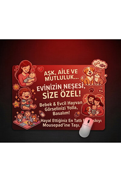 Elora Best Kişiye Özel Gamer Mouse Pad - Anı Tasarımlı Hediye Pad (28x40cm) -...