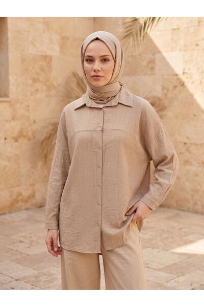 Foremia Front Roba Detailed Tunic-Mink