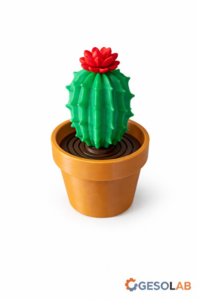 GESOLAB Mini Saksı Dekoratif Çiçek | 15-20 Cm -Gül, Lale, Papatya, Ayçiçeği, ...