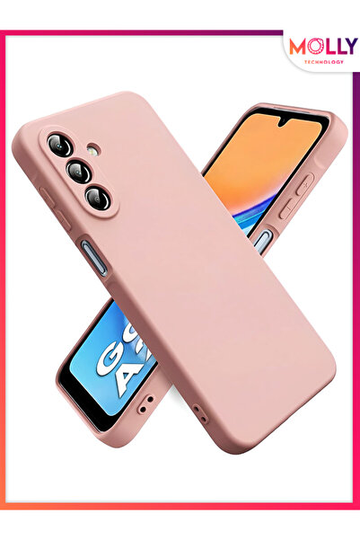 Molly SAMSUNG GALAXY A56 İçin Kum Pembesi Liquid İçi Kadife Mat Silikon Kılıf
