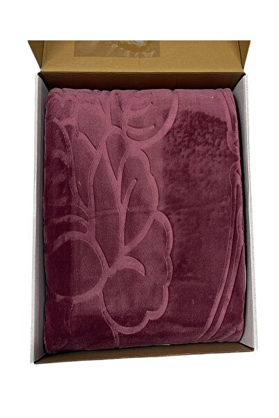 Sarar Χρυσή ανάγλυφη διπλή κουβέρτα Cherry