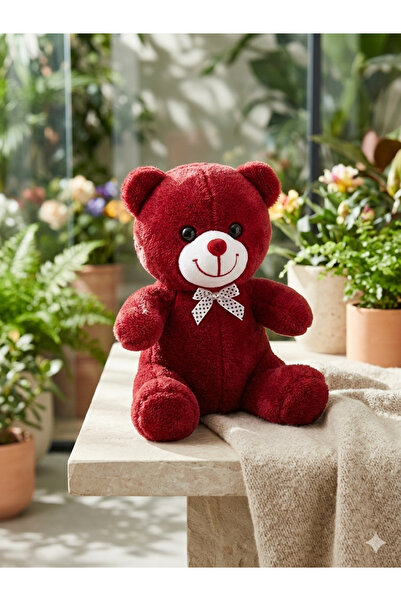 Moontoys Ayıcık kırmızı sevimli peluş oyuncak