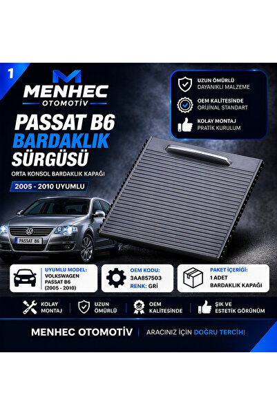Menhec Otomotiv Volkswagen Passat B6 2006-2011 Orta Konsol Sürgülü Kapak Gri ...