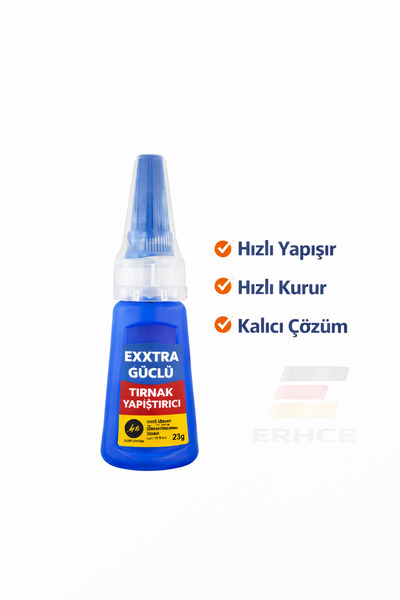 ERHCE Takma Tırnak Yapıştırıcısı 22 GRAM Kuvvetli Tips Yapıştırıcı GÜÇLÜ