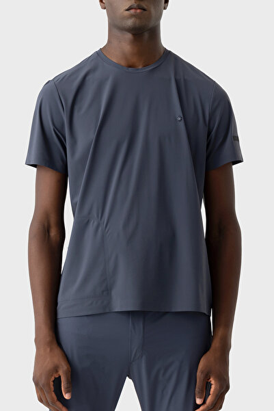 Isaora Ανδρικό μπλουζάκι με λογότυπο Slim Fit Crew Neck T SHIRT ISR9015 DRG