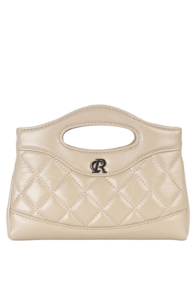 Generic Luxury Design Shiny Beige Color Women Shoulder Bag Handbag with Top H...