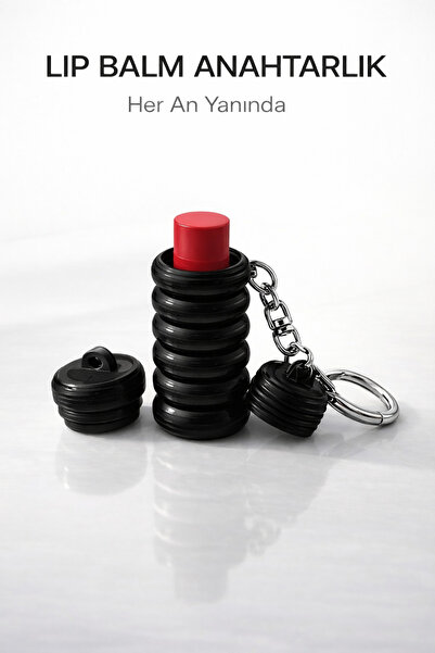 StudioAslanDesign Çok Amaçlı Lip Balm Anahtarlık | Taşınabilir Mini Organizer...