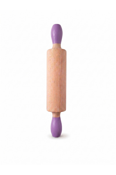 COCOTA TOYS Wooden Fun عجلة عجين صغيرة للعب - مصنوعة من خشب الزان الطبيعي، زي...