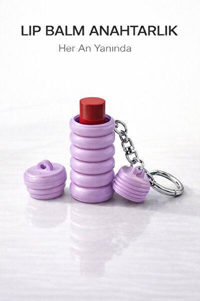 StudioAslanDesign Multi-Purpose Lip Balm Keychain |   Portable Mini Organizer...