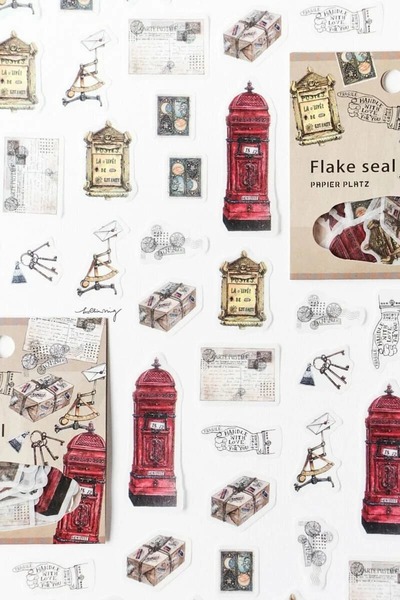 İthal A11-LCN x papier platz 54 τεμάχια αυτοκόλλητα washi