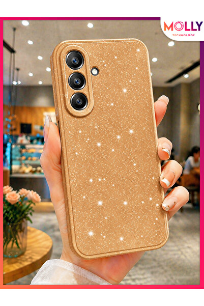 Molly SAMSUNG GALAXY A26 İçin Sienna Gold Berry Parıltılı ve Işıltılı Parlak ...