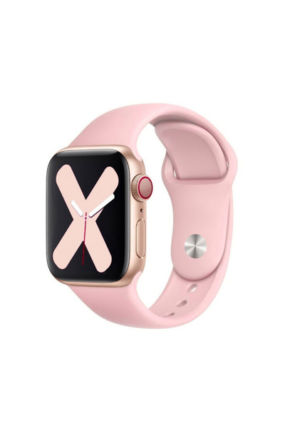 Quse Apple Watch 46/45/44mm & Series 1-3 42mm ile Uyumlu Silikon Kordon - Pud...