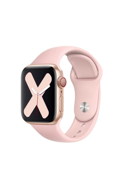 Quse Apple Watch Series 10/11 42mm & 41mm/40mm/38mm ile Uyumlu Silikon Kordon...