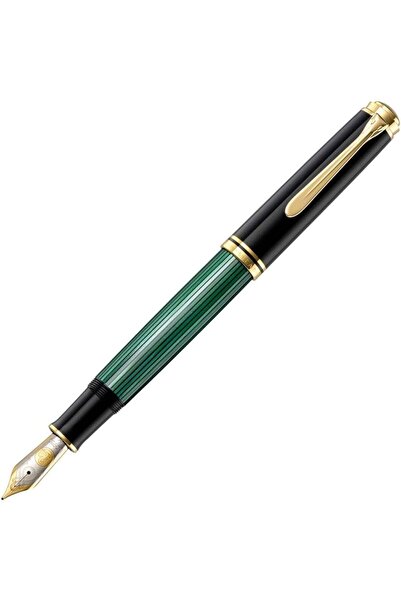 Pelikan Souveran Series M1000 Black Green Fountain Pen m Nib