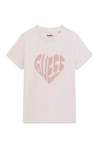 Guess Logo rhinestone t-shirt