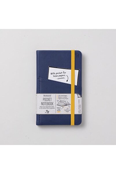 İF Caiet Bookaroo (A6) de buzunar - Bleumarin