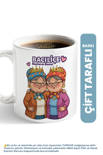BACILİÇE | Arkadaşa Hediye Kupa Bardak