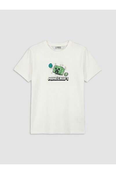 LC Waikiki LCW Kids okrugla kragna Minecraft Štampano majica za dečake