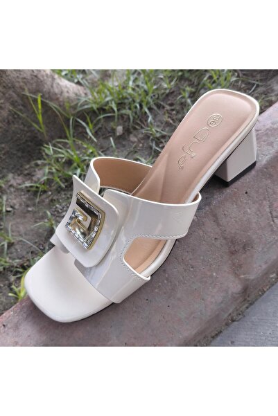 Guja 26Y492-4 Γυναικείες παντόφλες με τακούνι από μαλακό λουστρίνι υψηλής ποι...