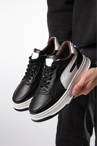 EFNANSHOES Men's Black Premium Polyurethane Lightweight Orthopedic Stitched S...